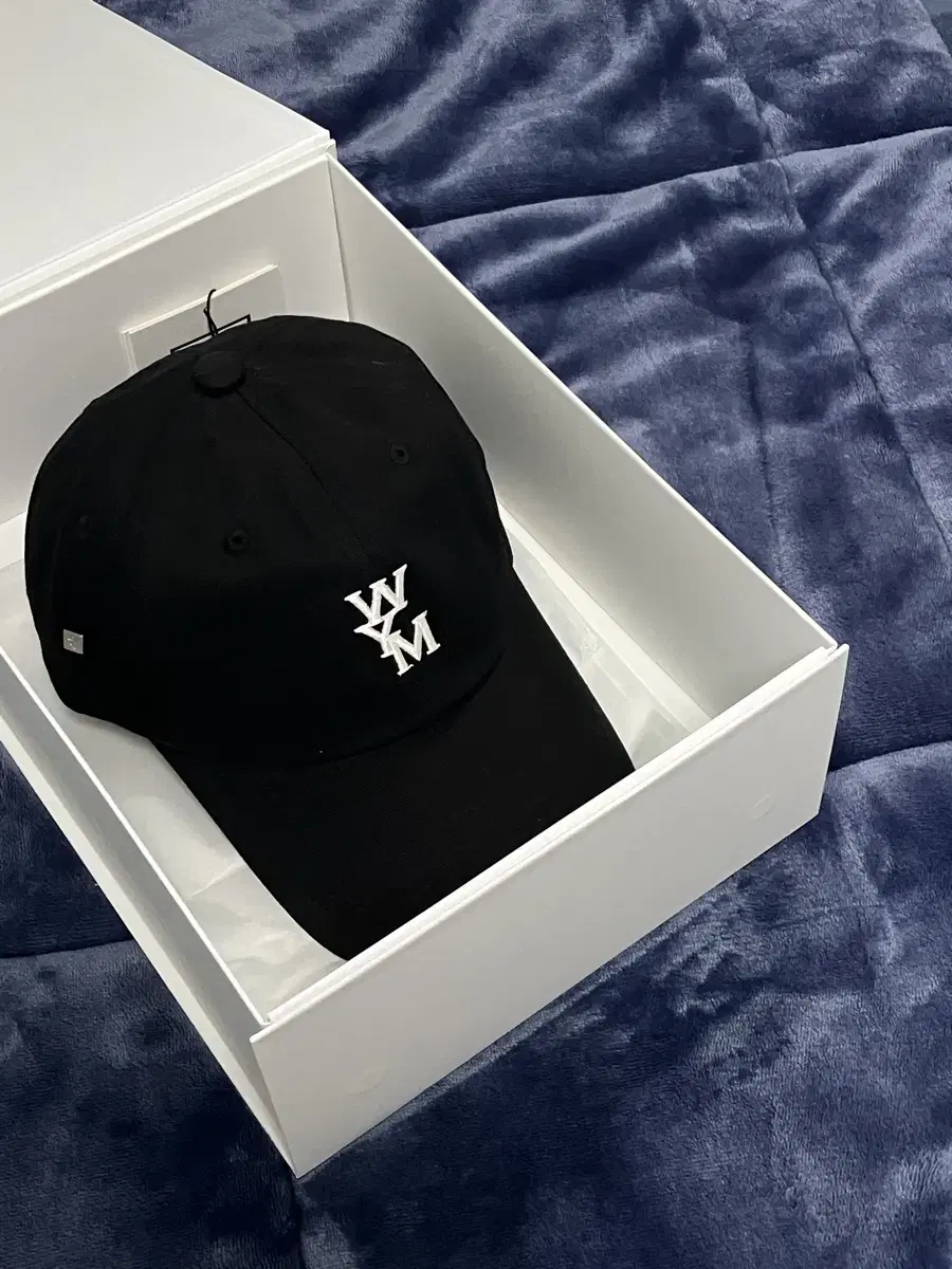 (공홈판)Wooyoungmi Logo Ball Cap Black - 24