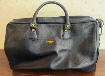 아테스토니 블랙 가죽 여행용 보스턴 백