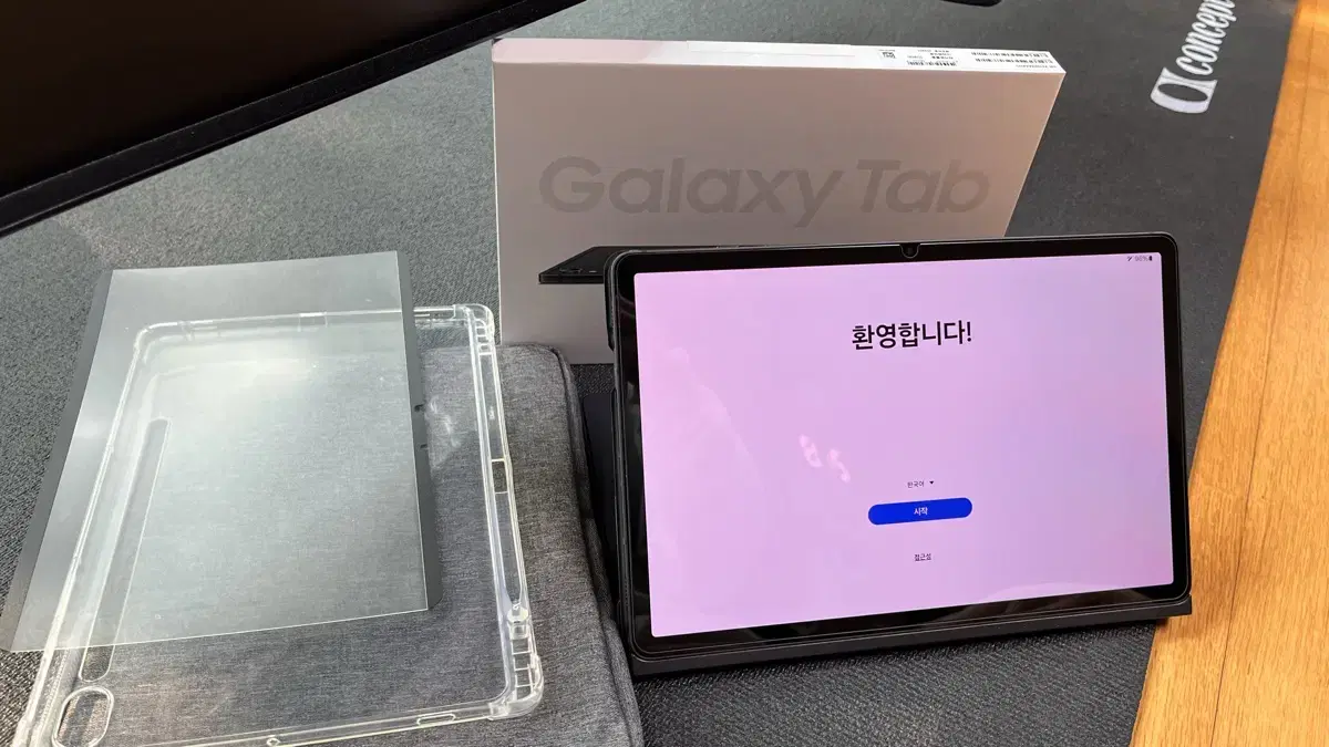 갤럭시 탭 S9 wifi 128기가 그래파이트 + 삼성정품 북커버 + 각