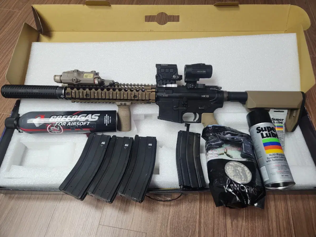 다니엘 디펜스 MK18 gas 판매합니다 ㅜㅜ