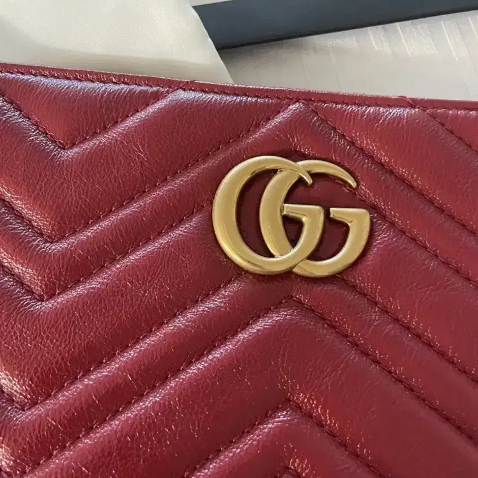 [GUCCI] 새제품 정품 구찌 마몽 레더 클러치