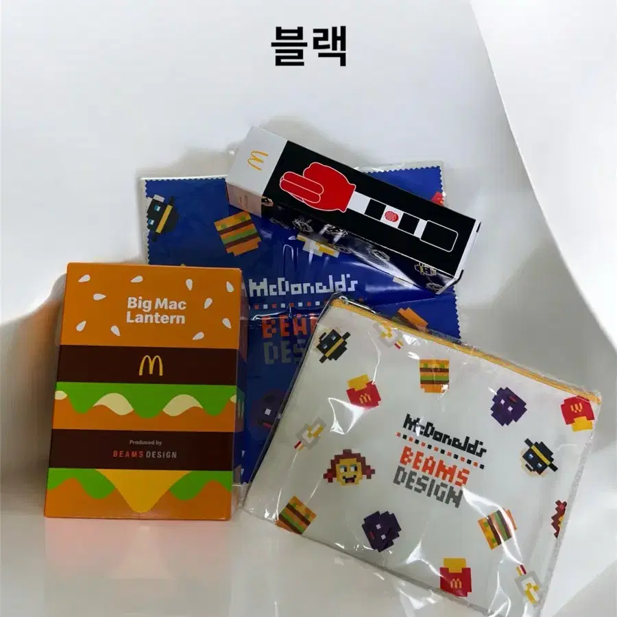 맥도날드 x 빔즈 콜라보 햄버거 조명 일본 맥도날드 굿즈 세트상품