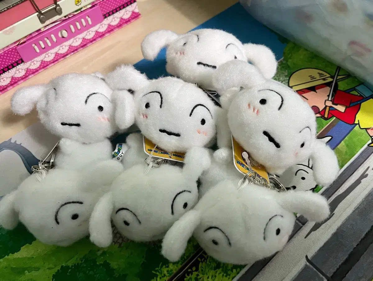 흰둥이 키링 인형