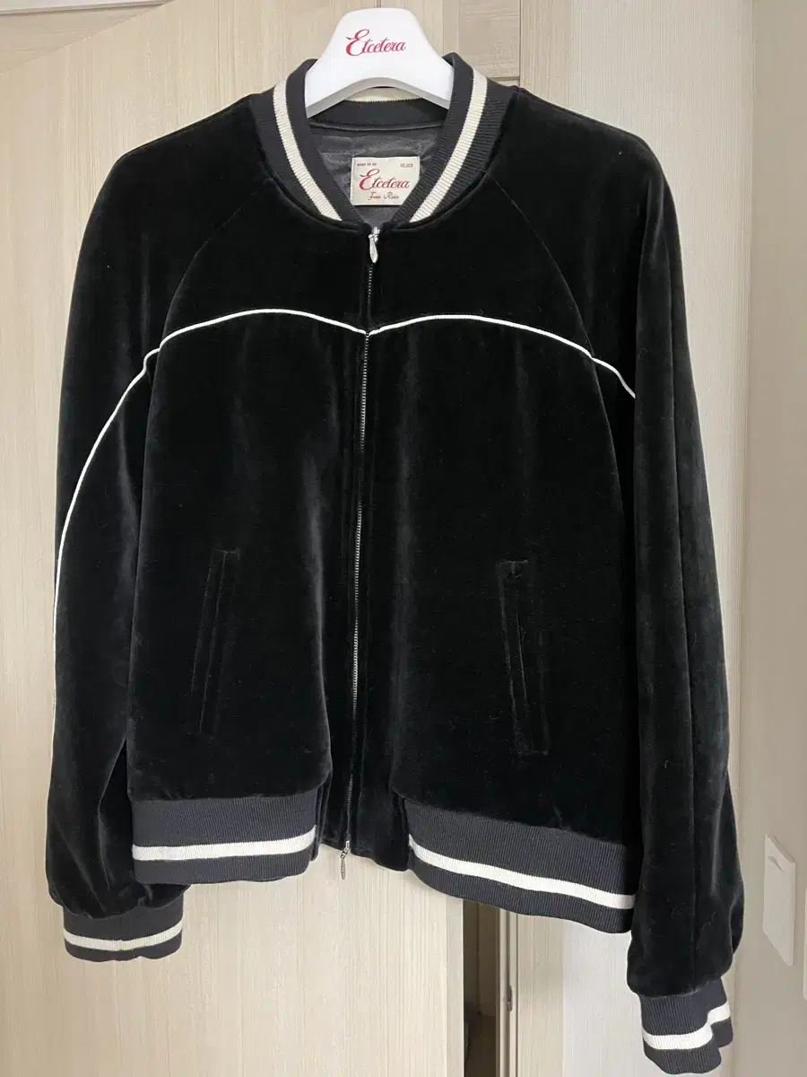 Etce VELOUR RAGLAN JACKET (BLACK) 벨벳 자켓L