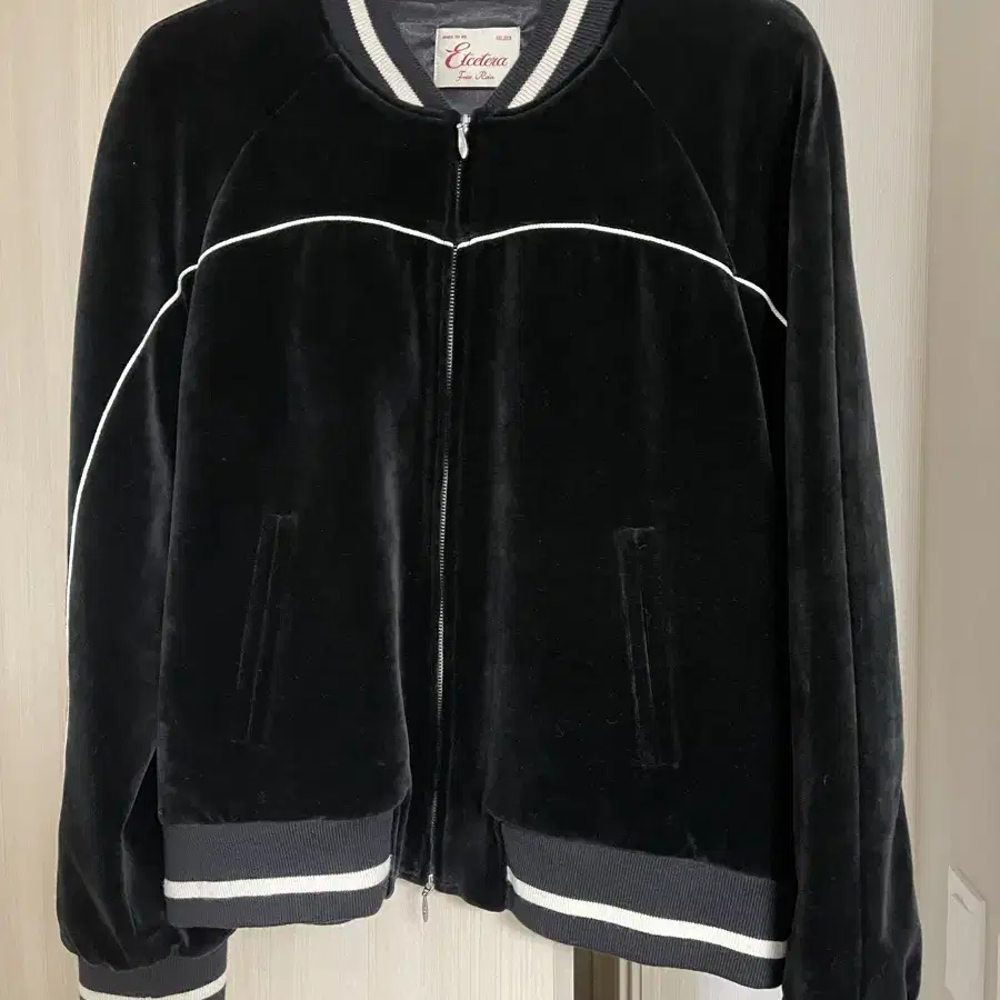 Etce VELOUR RAGLAN JACKET (BLACK) 벨벳 자켓L