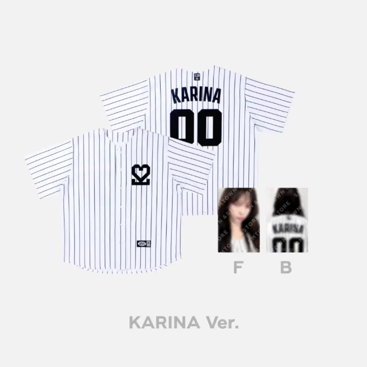 Bulk) aespa karina Baseball uniform Baseball uniform poca wts Baseball