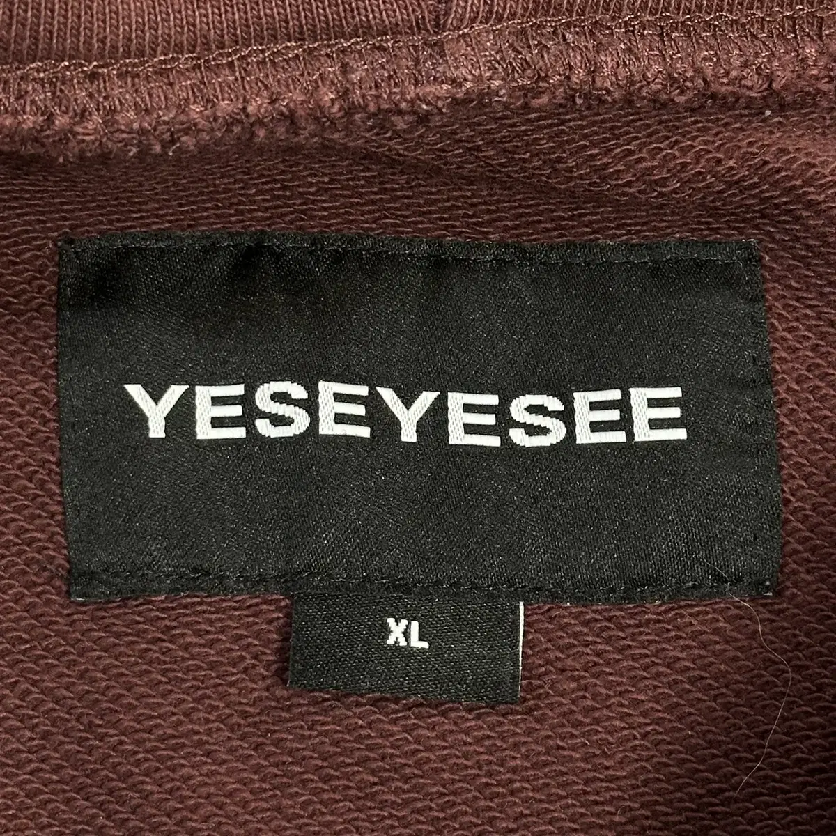 [XL] 예스아이씨 YESEYESEE 아치로고 후드티 버건디