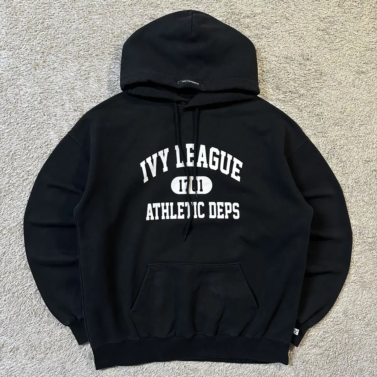 [XL] 예일 IVY LEAGUE ATHLETIC 기모 후드티 블랙