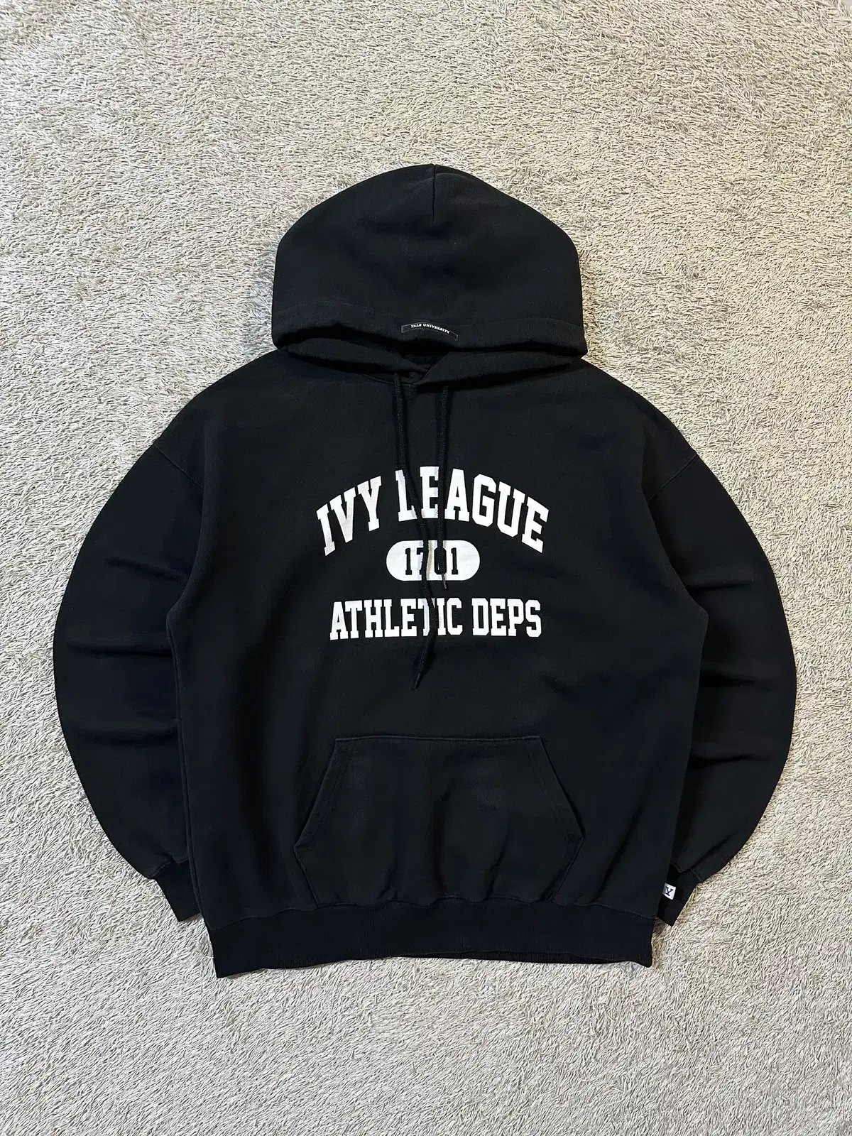 [XL] 예일 IVY LEAGUE ATHLETIC 기모 후드티 블랙