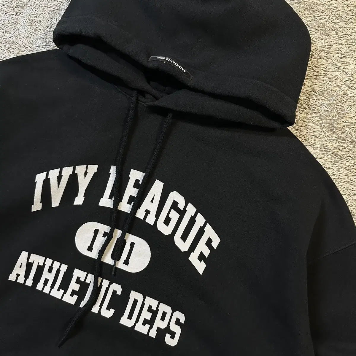 [XL] 예일 IVY LEAGUE ATHLETIC 기모 후드티 블랙