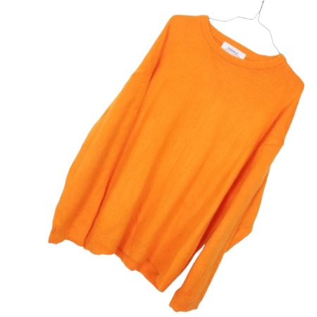 No Manual Men's XL Orange Knit Tee