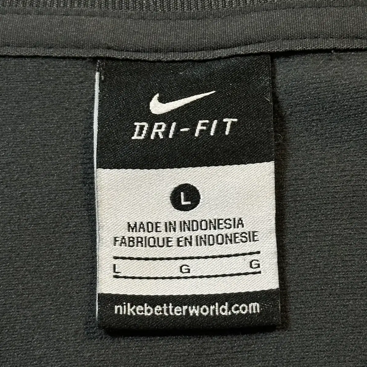 [L] 나이키 NIKE 드라이핏 스우시 크로스라인 트랙탑 져지 다크그레이