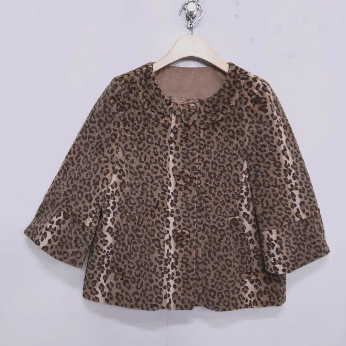 Domestic production) Almost New Songchi Leopard Jacket - 55