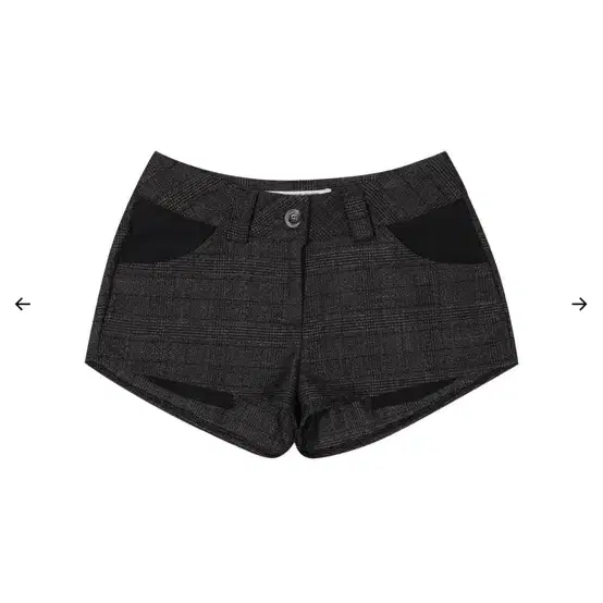 보헤미안서울  PLAID MINI SHORTS, DEEP BROWN