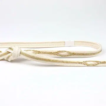 허리띠, 와타케, 금은선, 꼬임, 자연색, 화이트