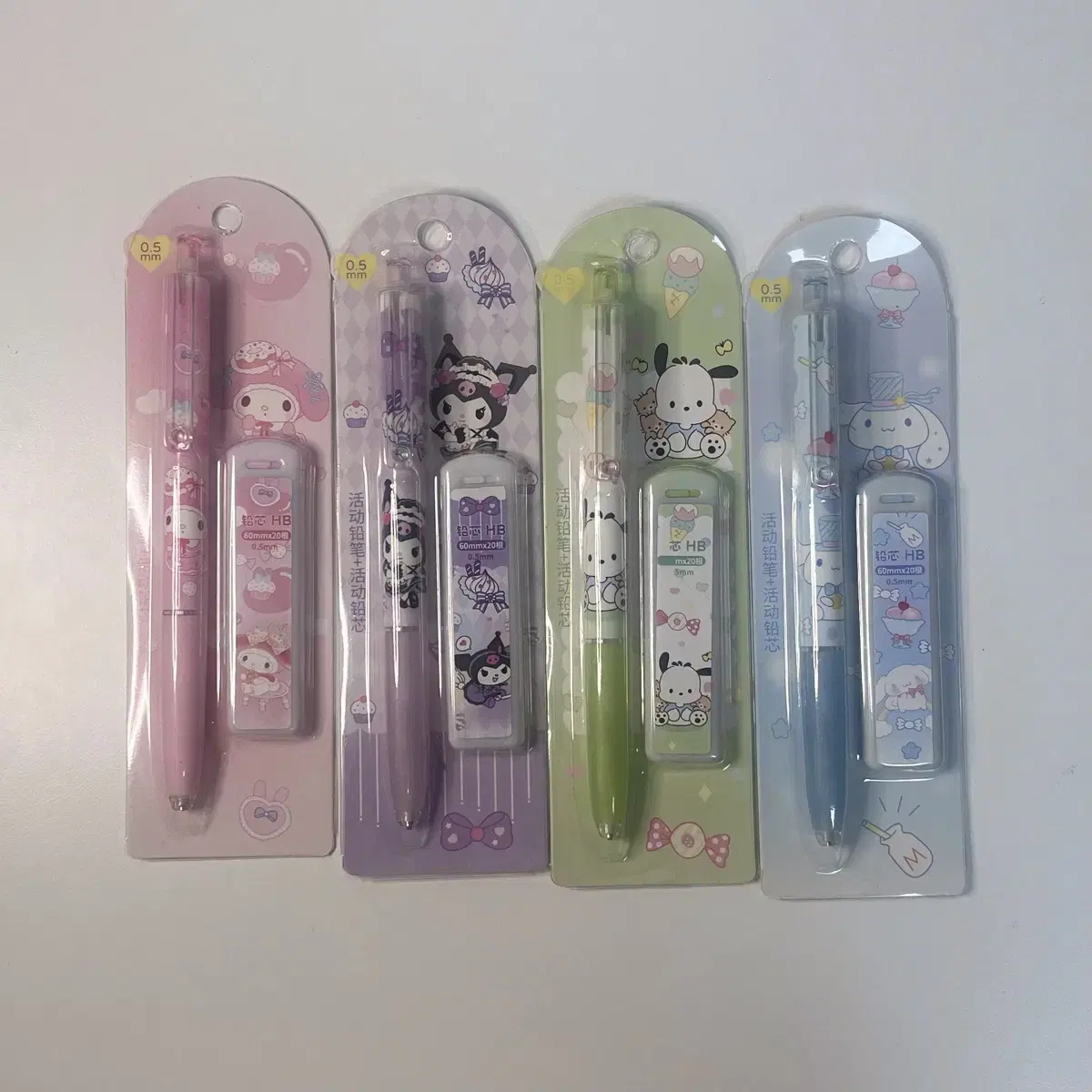 Sanrio Sharp + Sharp Pen Set | My Melody Pocha Kuromi Cinnamoroll