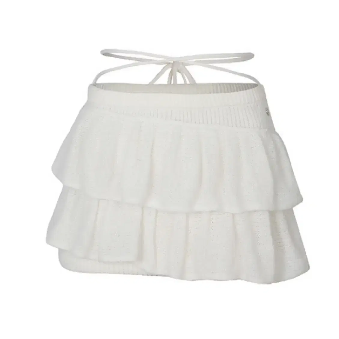 새상품) 페인오어플레져 Angela knit skirt (white)