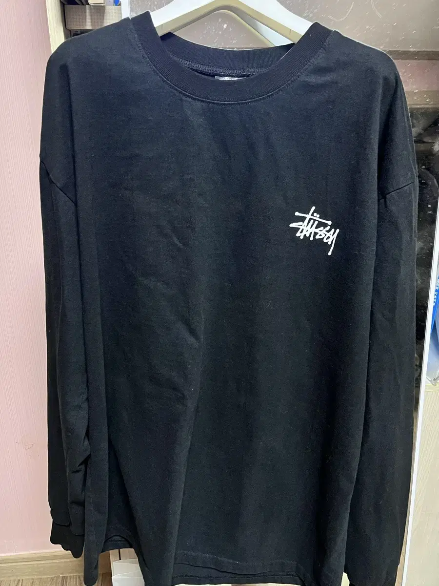 Stussy Basic Stussy Long Sleeve T-Shirt Black L