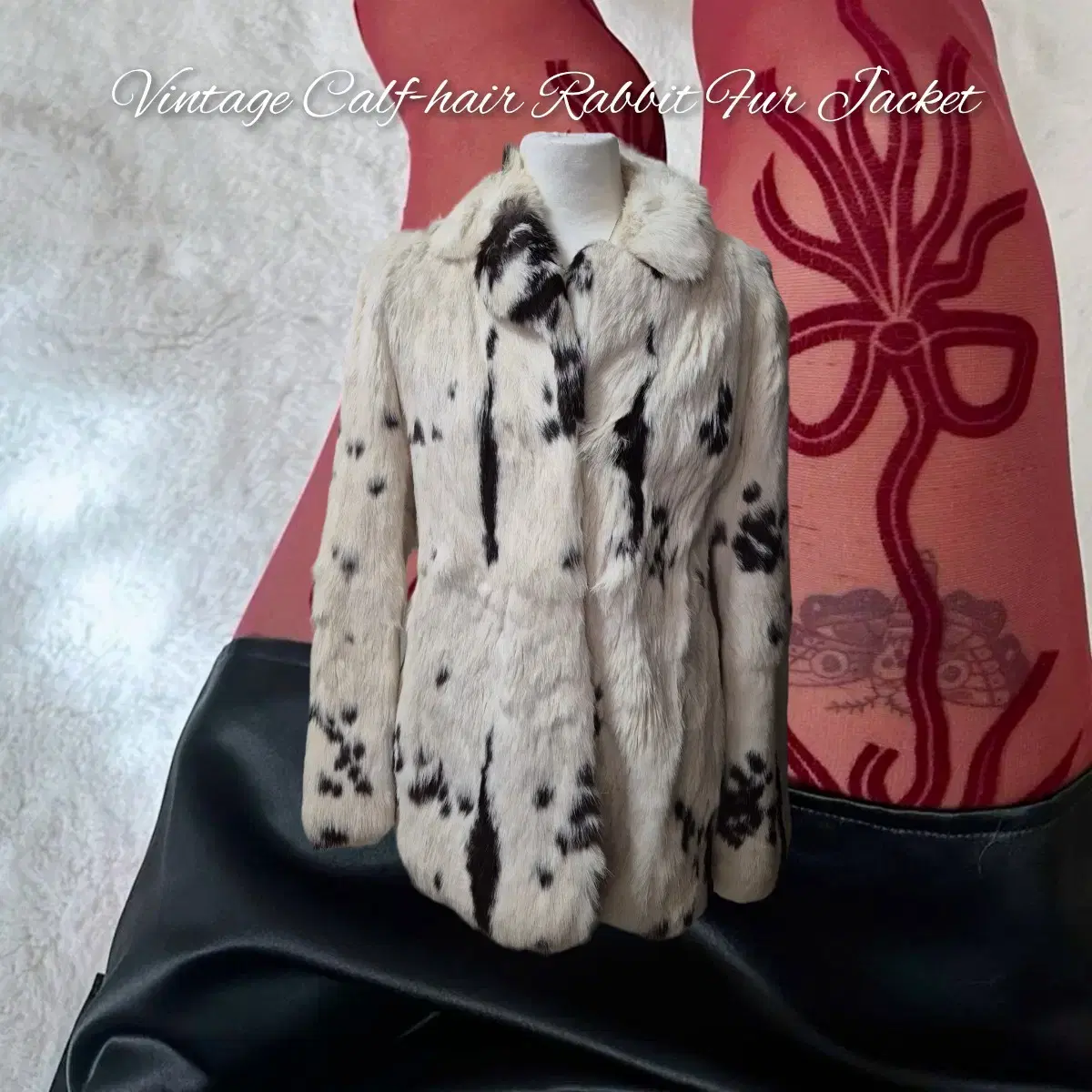 Vintage Calf-hair Rabbit Fur Jacket