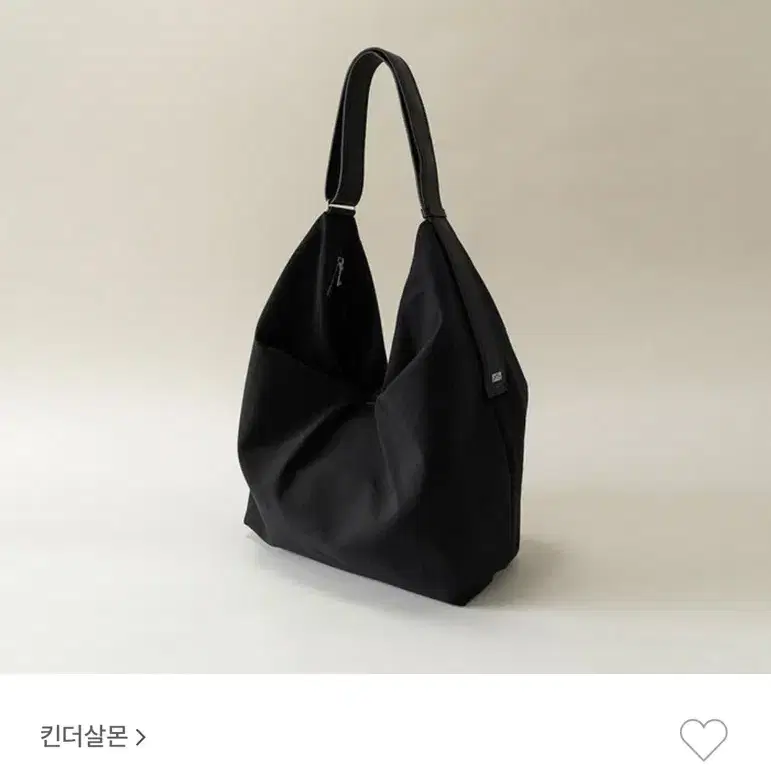 킨더살몬 미아백 mia oversized bag black