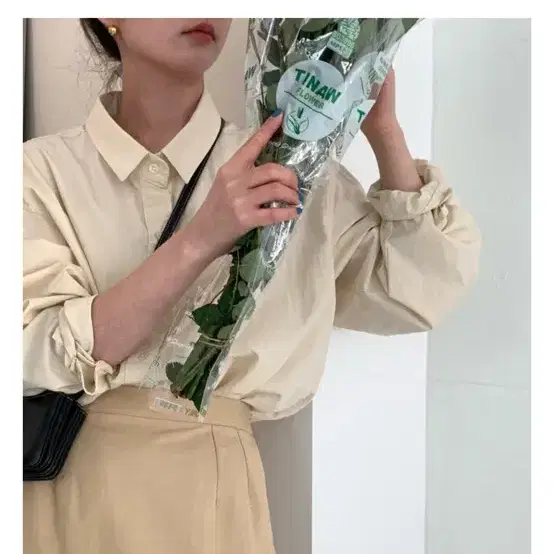 리넨느 natural over shirt 네츄럴 오버 셔츠 크림