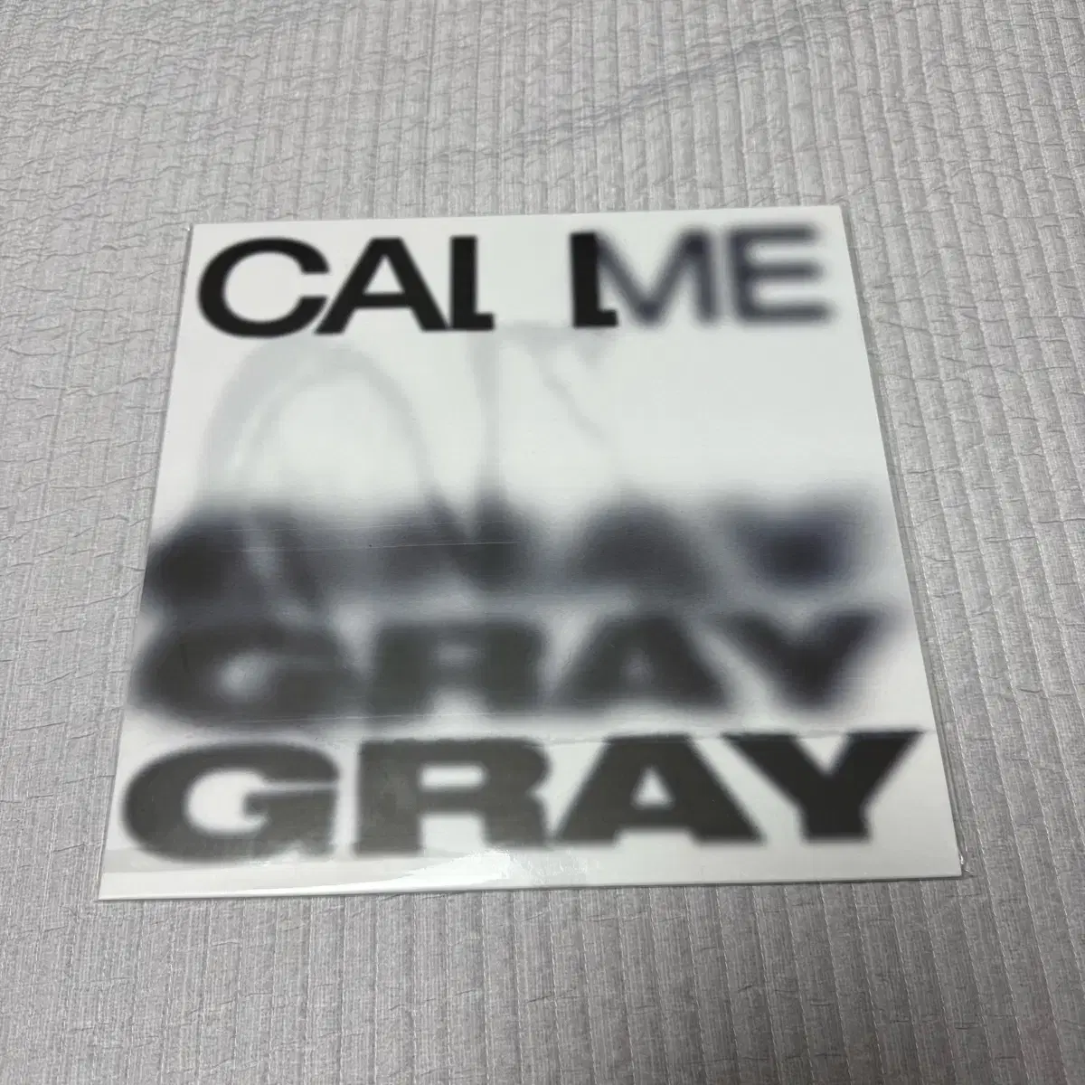 그레이 call me gray lp 미개봉