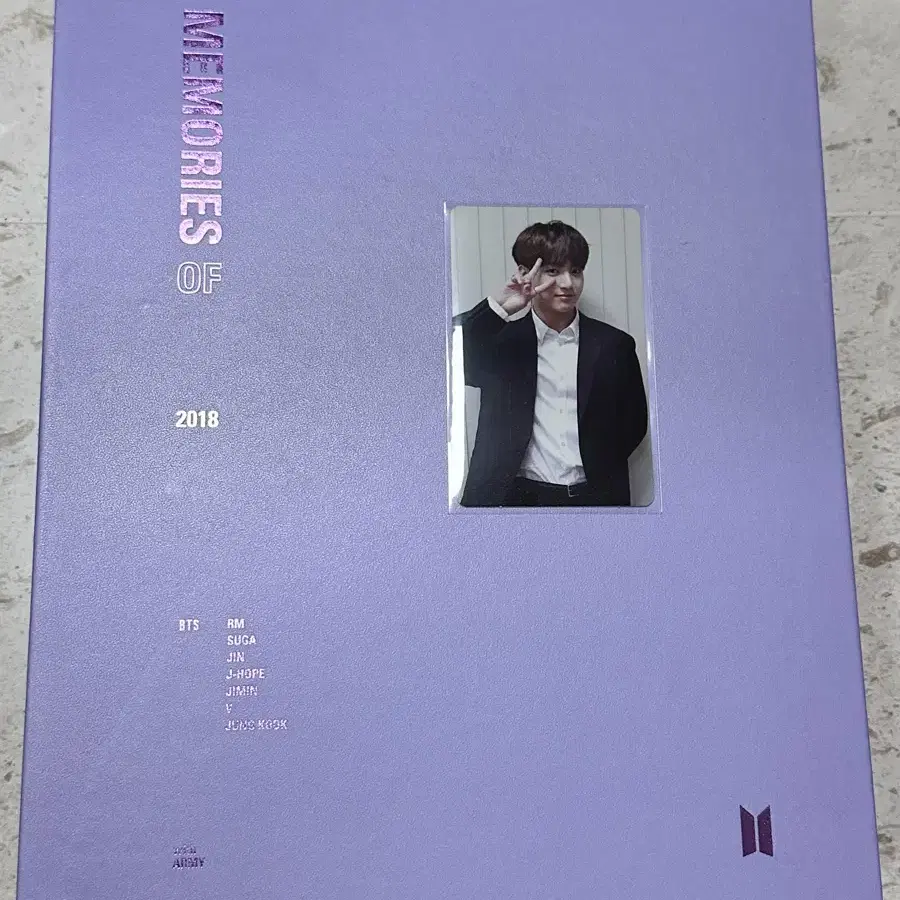 BTS 방탄소년단 2018 메모리즈 DVD 정국 포카 jungkook