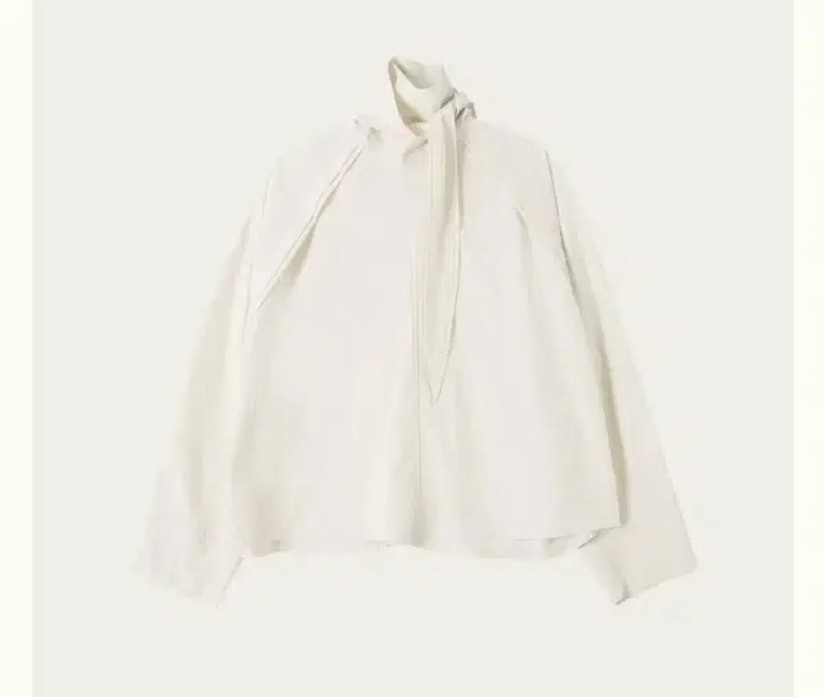 ribbonbit 리본빛 Raphia Blouse white