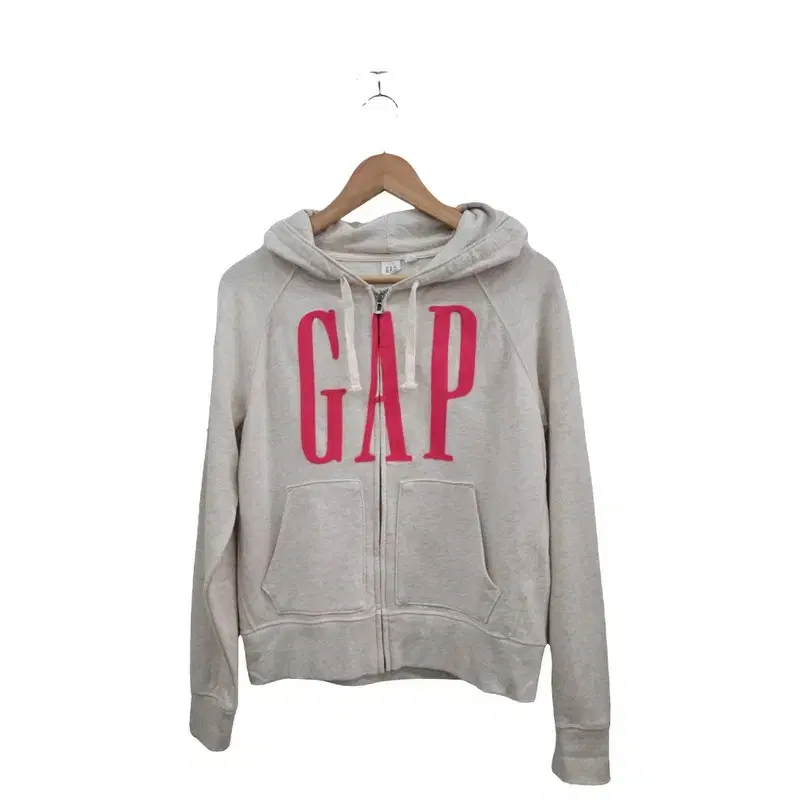 GAP Beige Zip-up Sweatshirt M A276