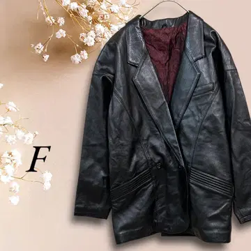 Y3SC2952[양가죽 가죽 하프 코트]램 빈티지 레트로 F