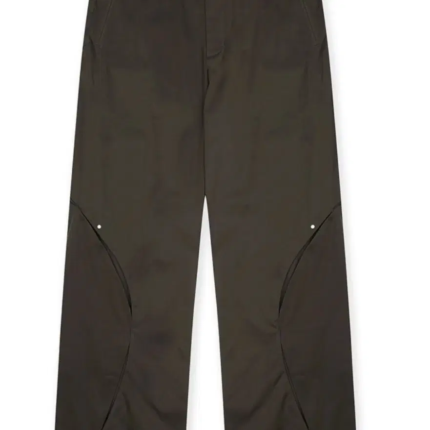 CIRCLE SLIT TROUSER [BROWN]