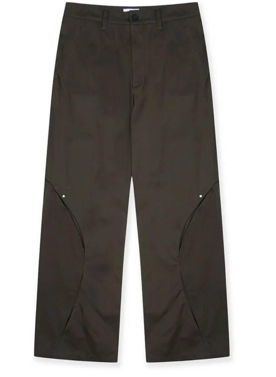 CIRCLE SLIT TROUSER [BROWN]