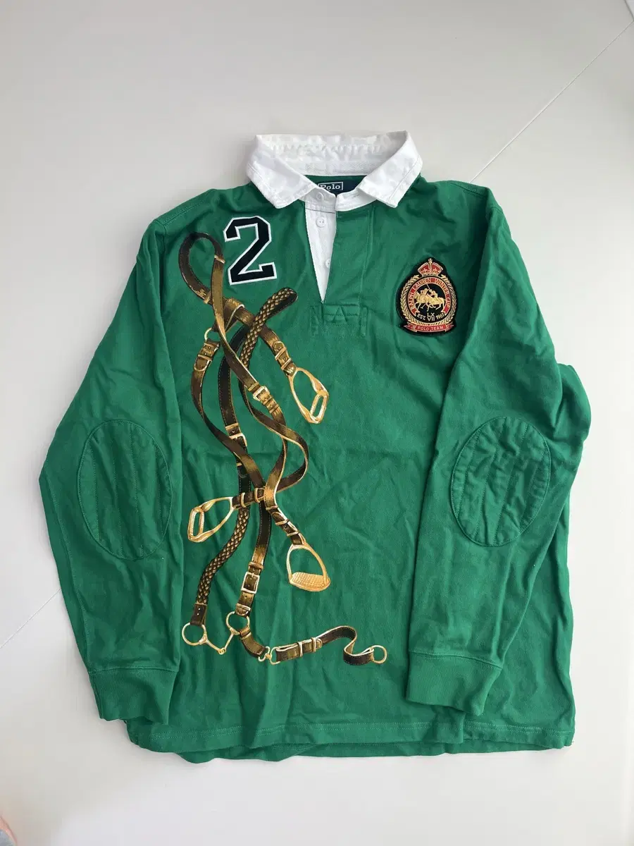 [POLO vintage] 폴로 럭비티셔츠 green