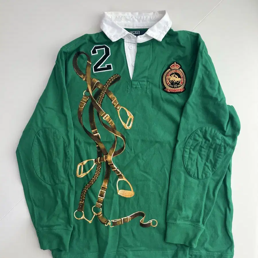 [POLO vintage] 폴로 럭비티셔츠 green