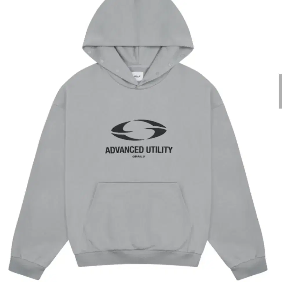 OVAL LOGO HOODIE [GREY]