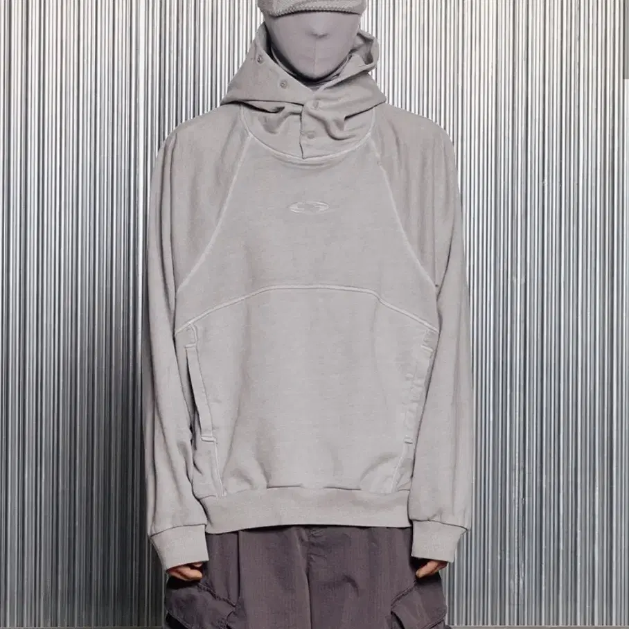 P.OYED STKEAMLINE HOODIE [LIGHT GREY]