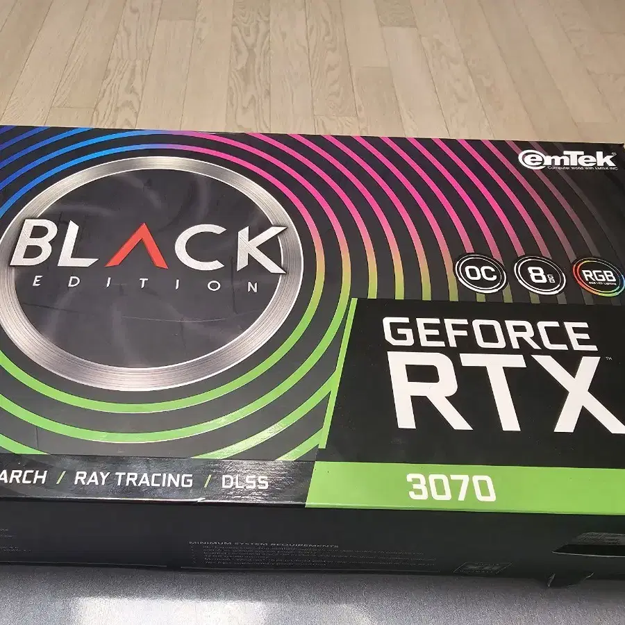 이엠텍 rtx3070 블랙에디션 OC 8GB