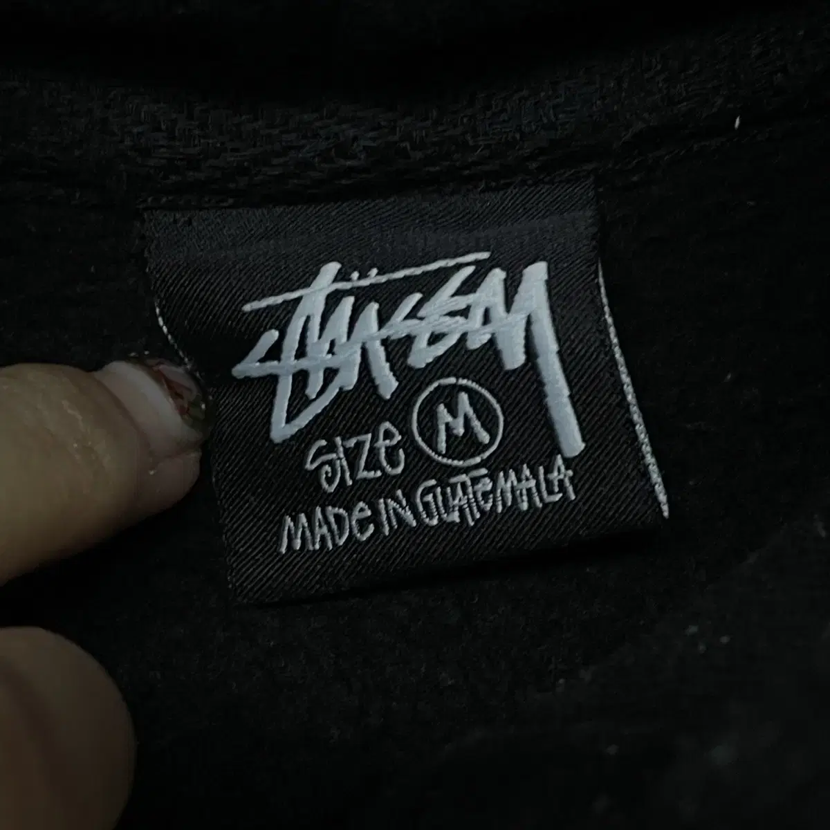 스투시 Stussy 베이직 로고 후드티 블랙