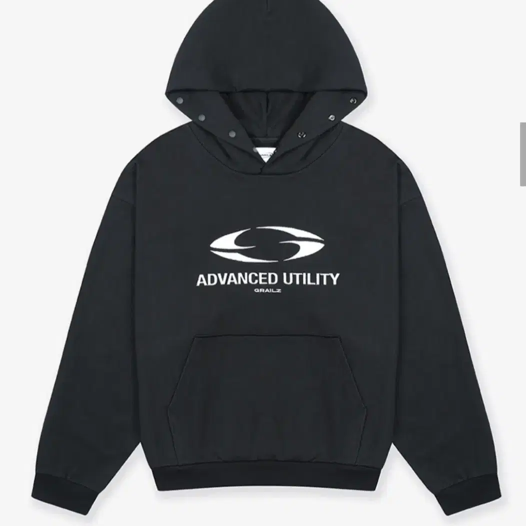 OVAL LOGO HOODIE [BLACK]