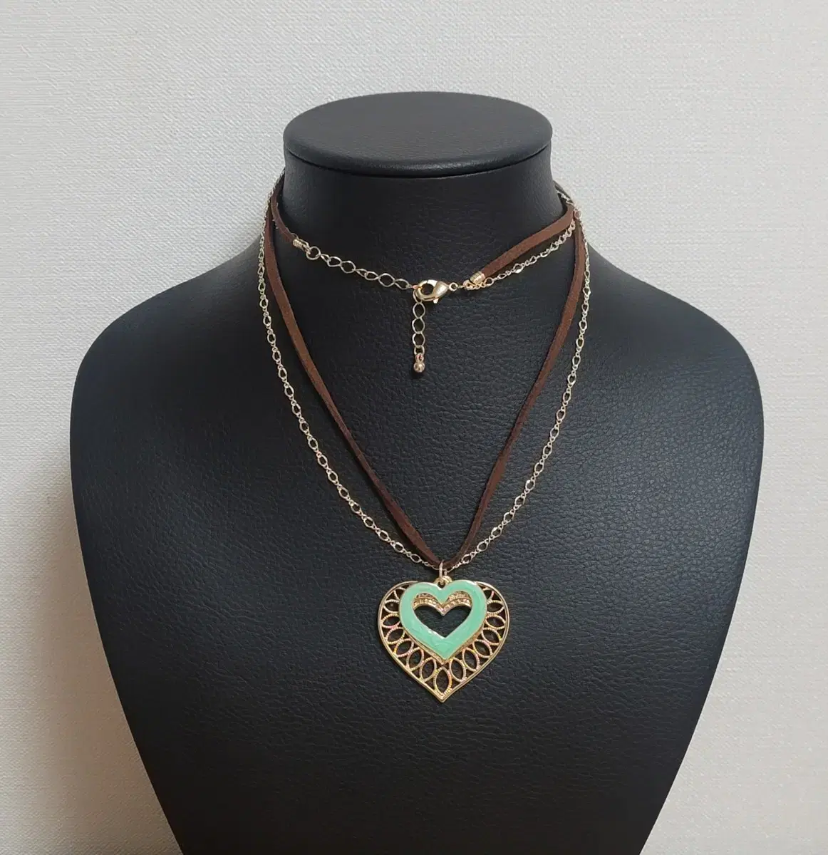 [Bling Jungwon] Antique Bohemian Heart Necklace