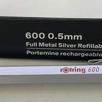 로트링 rotring 600 0.5mm 실버 샤프