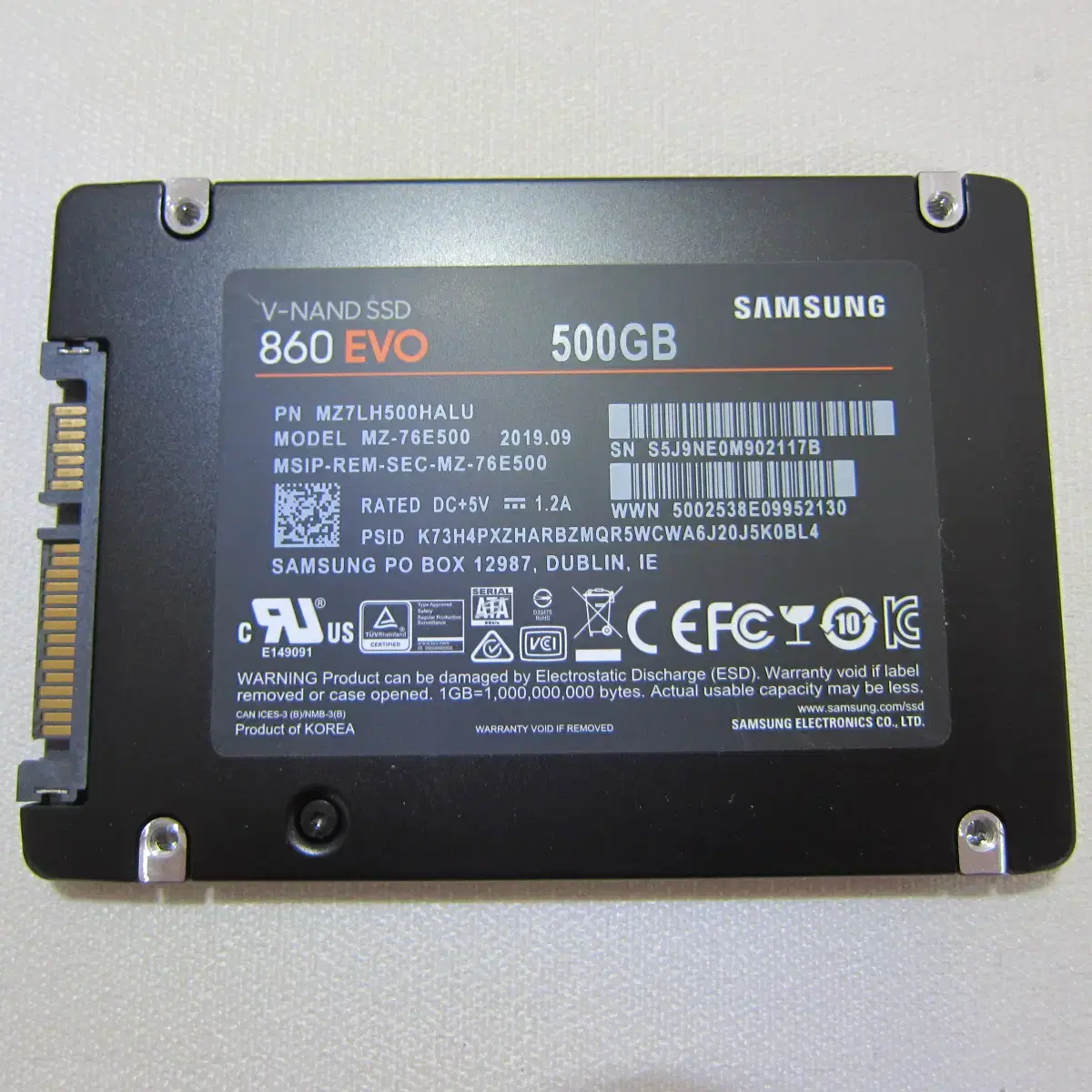 삼성전자  SSD 860 EVO 500G