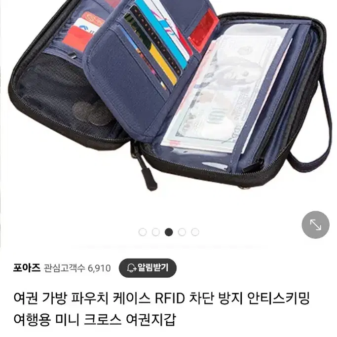 여권 가방 파우치 케이스 RFID 차단 방지 안티스키밍 여행용 미니 크로