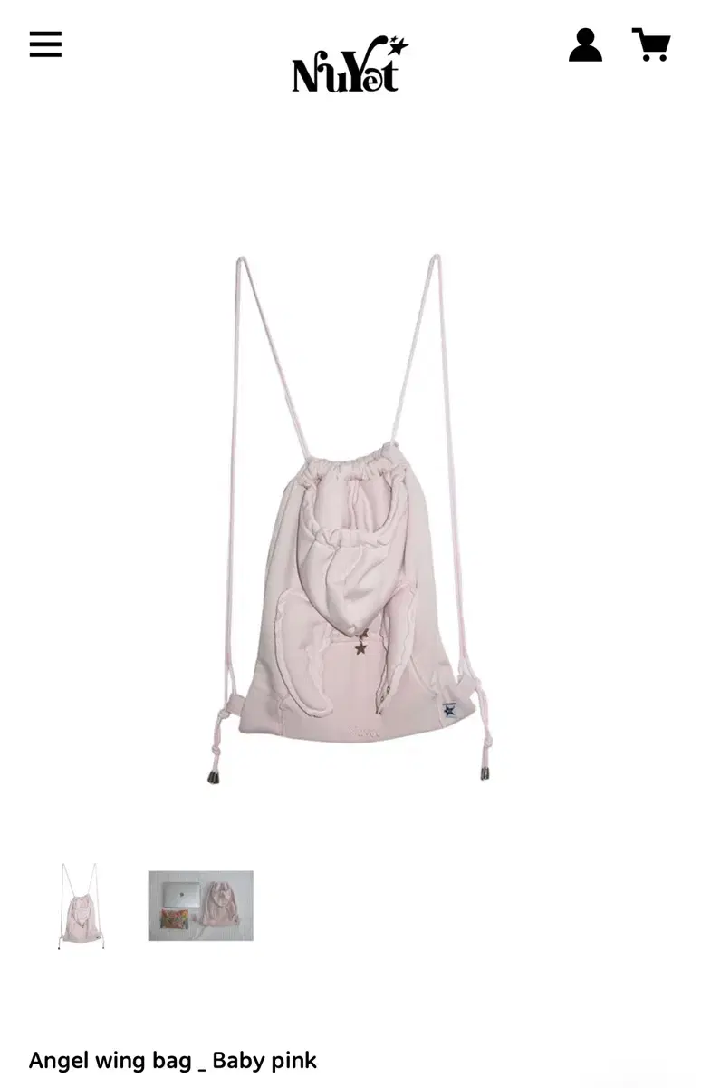 누엣 nuyet Angel wing bag _ Baby pink