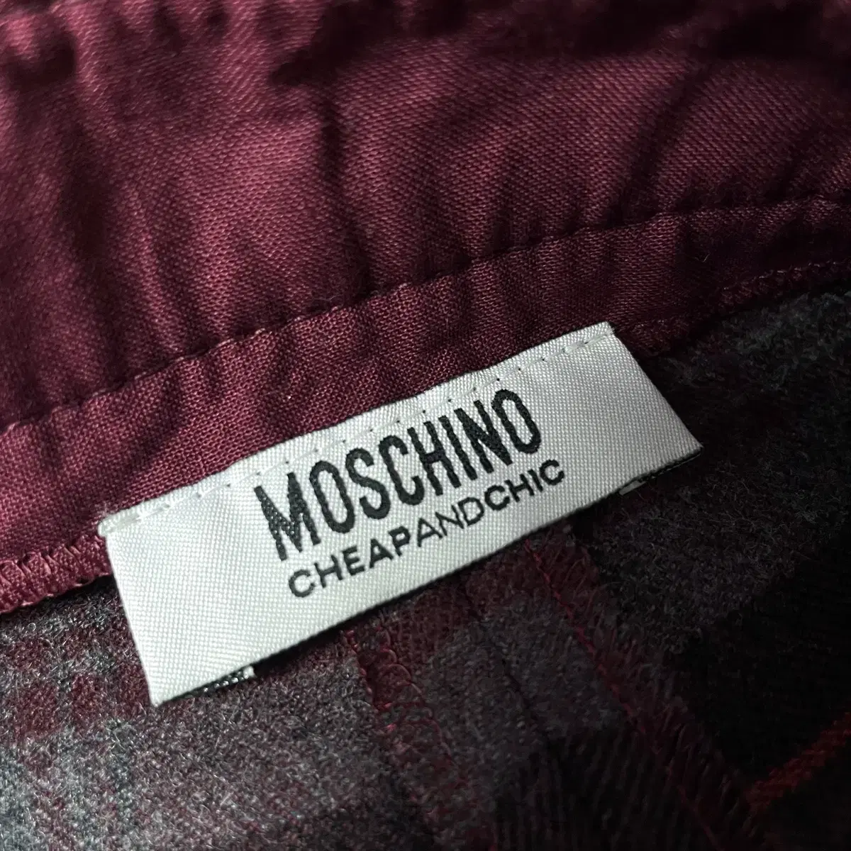 MOSCHINO 모스키노 여성 울 팬츠 바지