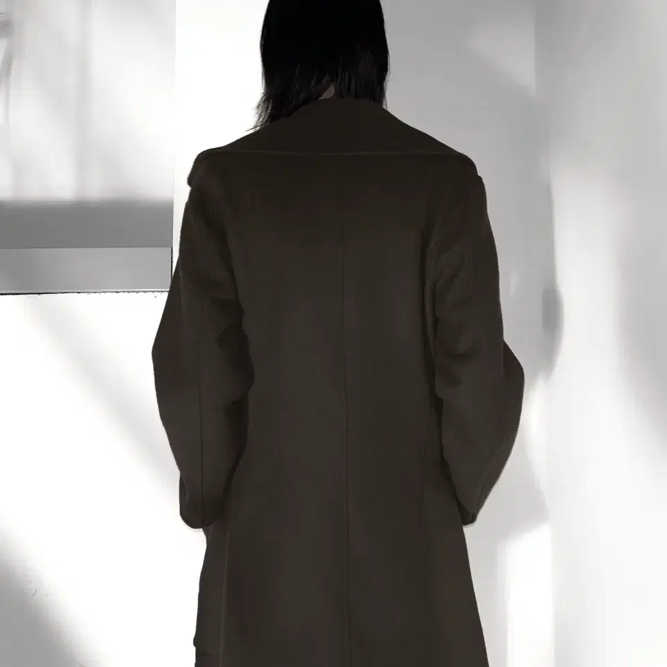 Jil Sander X Uniqlo 미니멀 울 더블 코트 자켓 카키