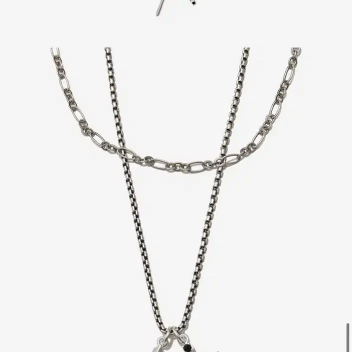 (미착용)알렌느 DOUBLE CROSS LAYERED NECKLACE