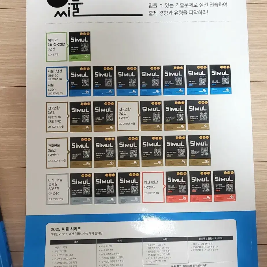 씨뮬 사설 모의고사 고1 국어