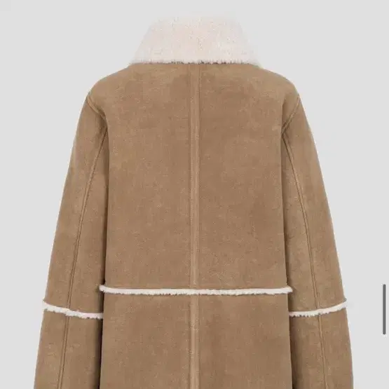 구호플러스 무스탕 Shearling Suede Midi Jacket -