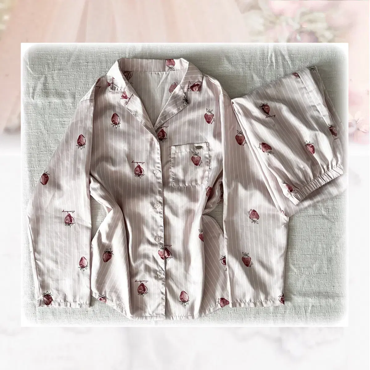 tutuanna strawberry sleepwear set